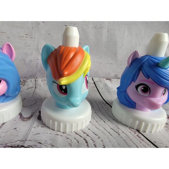 Lot Of 3 My Little Pony Good2Grow Drink Topper Spouts Bottle Caps - Picture 3 of 7